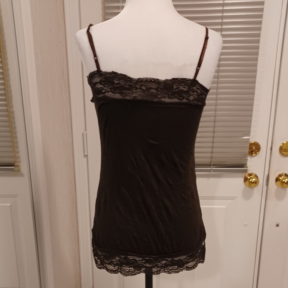 4/$30 Dark Brown Camisole - Size 8 - Picture 4 of 7